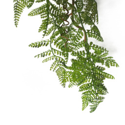 Leaf Artificial Hanging Maidenhair Fern Plant 100cm - Size: 100 x 30 x 2cm - Green - Wilko - thumbnail 3