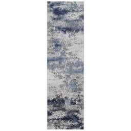 Desire Rugs Onyx Navy Living Room Abstract Area Rug 60 x 220m - Size: 60 x 220cm - Wilko - thumbnail 1