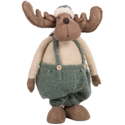 Extendable Cosy Christmas MooseCream and Green - Mistletoe Cottage - Wilko - thumbnail 1