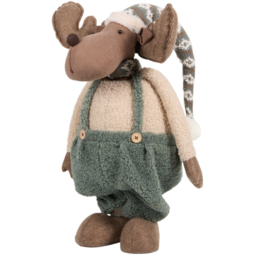 Extendable Cosy Christmas MooseCream and Green - Mistletoe Cottage - Wilko - thumbnail 3