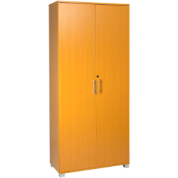 MMT Furniture Designs 2 Door Beech Wooden Lockable Filing Cabinet - Size: 180 x 80 x 35cm - Clear - Wilko - thumbnail 3
