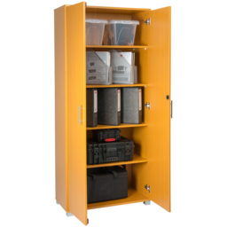 MMT Furniture Designs 2 Door Beech Wooden Lockable Filing Cabinet - Size: 180 x 80 x 35cm - Clear - Wilko - thumbnail 4