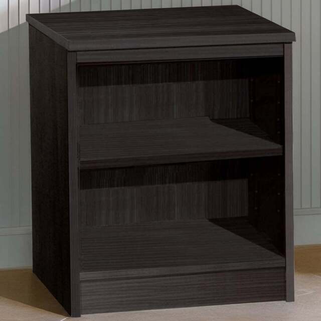 R White Cabinets 2 Shelf Black Desk Height Wide Bookcase - Size: 72.8 x 60 x 54cm - Wilko - image 1