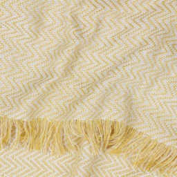 Yard Wisley Yellow Herringbone Woven Throw 130 x 180cm - Wilko - thumbnail 3