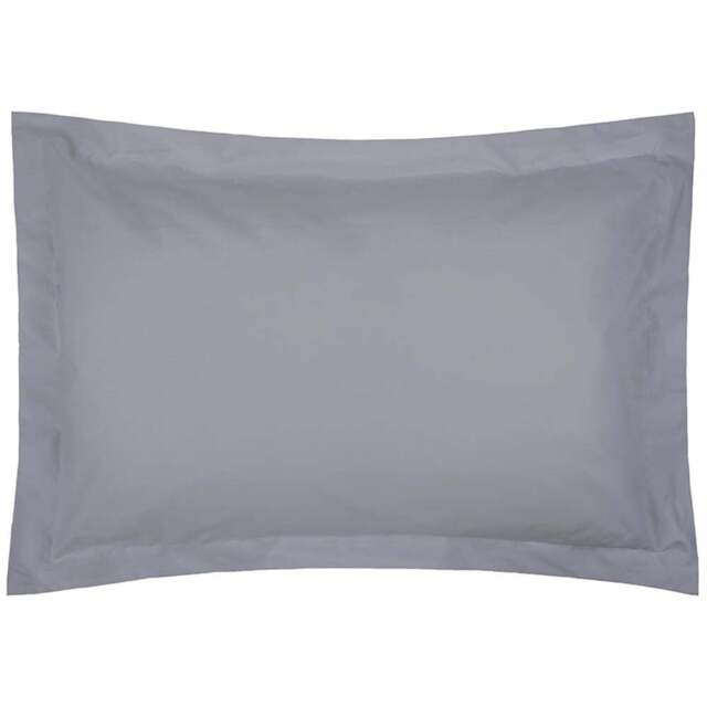 Serene Oxford Grey Pillowcase - Size: 27 x 20cm - Wilko - image 1