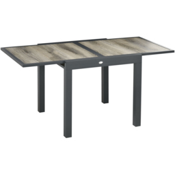 Outsunny Extending Garden Table Beige - Size: 93 x 18 x 94cm - Cream - Wilko - thumbnail 3
