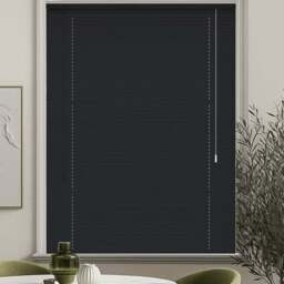 New Edge Blinds PVC Venetian Blind Black 80cm - Size: W 80 x D 152cm - Wilko