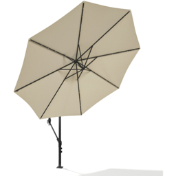 Living and Home Beige LED Cantilever Parasol 3m - White - Wilko - thumbnail 4