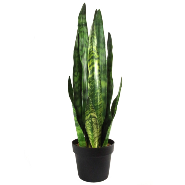 Leaf Tropical Zeylanica Sansevieria Artificial Plant Pot 70cm - Size: 70 x 17 x 17cm - Green - Wilko - image 1