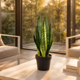 Leaf Tropical Zeylanica Sansevieria Artificial Plant Pot 70cm - Size: 70 x 17 x 17cm - Green - Wilko - thumbnail 3