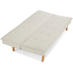 Home Detail Ada Double Sleeper Beige Fabric Sofa Bed - Size: 3 Seater - Cream - Wilko - thumbnail 4