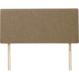 Bedmaster Valencia Small Double Cream Linen Plain Headboard - Wilko - thumbnail 3