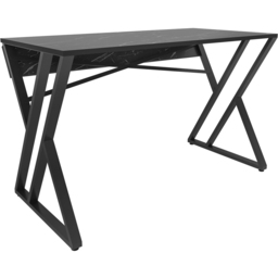 Decorotika Gyza Computer Desk Black Marble Effect and Black - Size: 75 x 120 x 60cm - Wilko - thumbnail 5