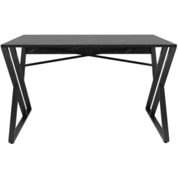 Decorotika Gyza Computer Desk Black Marble Effect and Black - Size: 75 x 120 x 60cm - Wilko - thumbnail 3
