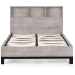 Julian Bowen Bali Double Grey Oak Bed with Bookcase Headboard - Wood - Wilko - thumbnail 5
