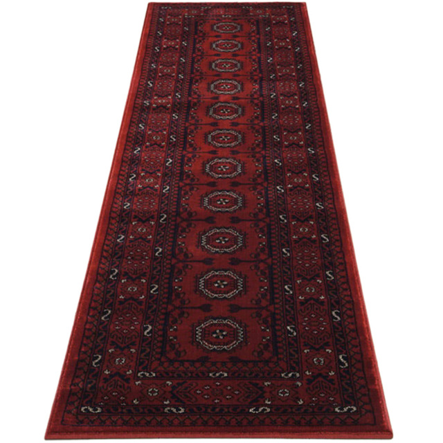 Desire Rugs Yasmin Red Traditional Bukhara Oriental Style Rug 60 x 220cm - Size: 220 x 60 x 1.1cm - Wilko - image 1