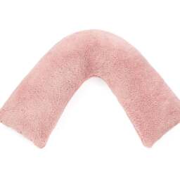 Downland Huggleland Pink Teddy Fleece V Shape Pillow - Size: Single - Wilko - thumbnail 1