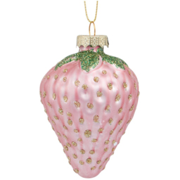 Set of 3 Strawberries Hanging Decoration - Jingle Bell Boogie - Wilko - thumbnail 4