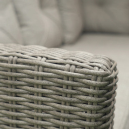 Outsunny 8 Seater PE Rattan L-Shape Garden Sofa Set - Grey - Wilko - thumbnail 4