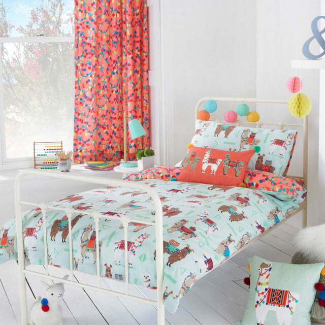 little furn. Llamarama Toddler Duvet Cover Set - Multi - Wilko - image 1