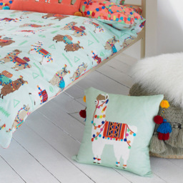little furn. Llamarama Toddler Duvet Cover Set - Multi - Wilko - thumbnail 4