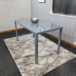 Portland Kosy Koala 4 Seater Modern Glass Dining Set Grey - Wilko - thumbnail 4