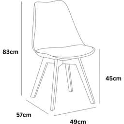 Portland Kosy Koala 4 Seater Modern Glass Dining Set Grey - Wilko - thumbnail 7