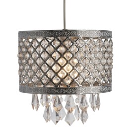 Silver Cross Droplet Pendant Light - Wilko - thumbnail 3
