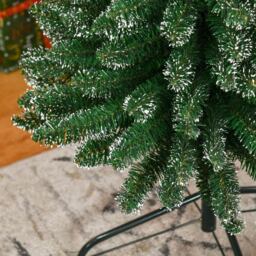 Everglow Snow Dipped Green Artificial Christmas Pencil Tree 7.5ft - Size: 8ft - Wilko - thumbnail 4