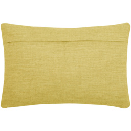 Voyage Maison Bamboo Mustard Embroidered Feather Rich Cushion 40 x 60cm - Size: 60 x 40cm - Yellow - Wilko - thumbnail 4