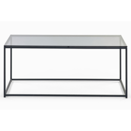 Julian Bowen Chicago Smoked Glass Coffee Table - Size: 60 x 110 x 45cm - Black - Wilko - thumbnail 4