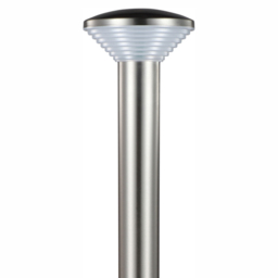 Luxform 230v Stainless Steel Trier Post Light - Size: 13.2 x 13.2 x 45cm - Silver - Wilko - thumbnail 3