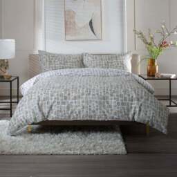 The Lyndon Company Tulle Single Natural Reversible Duvet Set - Cream - Wilko