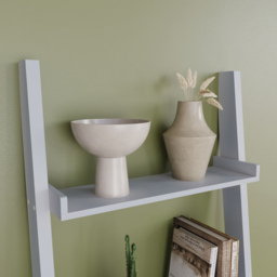Vida Designs York 5 Shelf Grey Ladder Bookcase - Wilko - thumbnail 5
