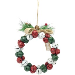 Hanging Bell Wreath Multicolour - Santa's Chalet - Wilko - thumbnail 4