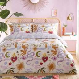 furn. Alchemy Single Multicolour Abstract Duvet Cover Set - Wilko