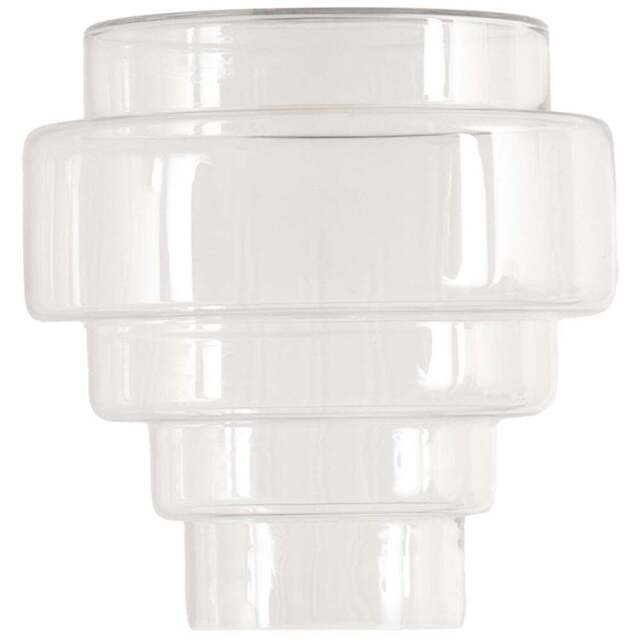 ValueLights Lane 5 Tier Clear Glass Easy Fit Shade - Size: 24.5 x 23.5 x 23.5cm - White - Wilko - image 1
