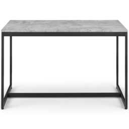 Julian Bowen Staten Kari Concrete Effect 4 Seater Dining Set Grey - Black - Wilko - thumbnail 5