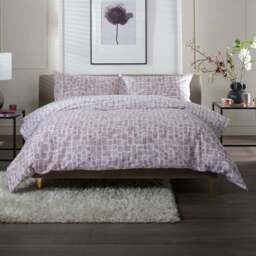 The Lyndon Company Tulle Double Pink Reversible Duvet Set - Wilko - thumbnail 1