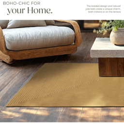 tectake Raya Rug 170 x 120 x 0.5cm - Size: 0.5 x 120 x 170cm - Brown - Wilko - thumbnail 7