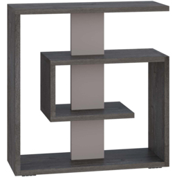 Decortie Saly Dark Coffee and Mocha Grey Side Table - Size: 57 x 55 x 20cm - Multi - Wilko - thumbnail 3
