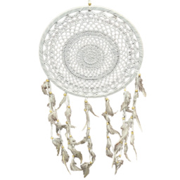 Acacia Home White Dream Catcher 30cm - Size: 50.0 cm x 30.0 cm x 3.0 cmcm - Wilko - thumbnail 1