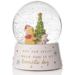 Disney Winnie Resin Snow Globe - Size: 11 x 8.5 x 8.5cm - White - Wilko - thumbnail 3
