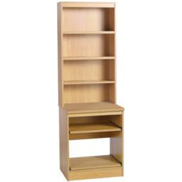 R White Cabinets 4 Shelf Printer Desk Stand with Hutch Brown - Size: 182.8 x 60 x 54cm - Wilko - thumbnail 3