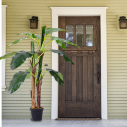 Living and Home 3 Trunk Artificial Banana Tree in Black Planter - Green - Wilko - thumbnail 7