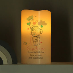 Personalised Memento Tiny Tatty Teddy Dream Big Pink Nightlight LED Candle - Size: 0.8 x 1.3 x 0.8cm - White - Wilko - thumbnail 3