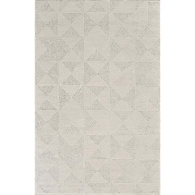 Desire Rugs Hamilton Cream Geometric Triangle Mosaic Rug 200 x 290cm - Size: 290 x 200 x 1.3cm - Wilko - image 1