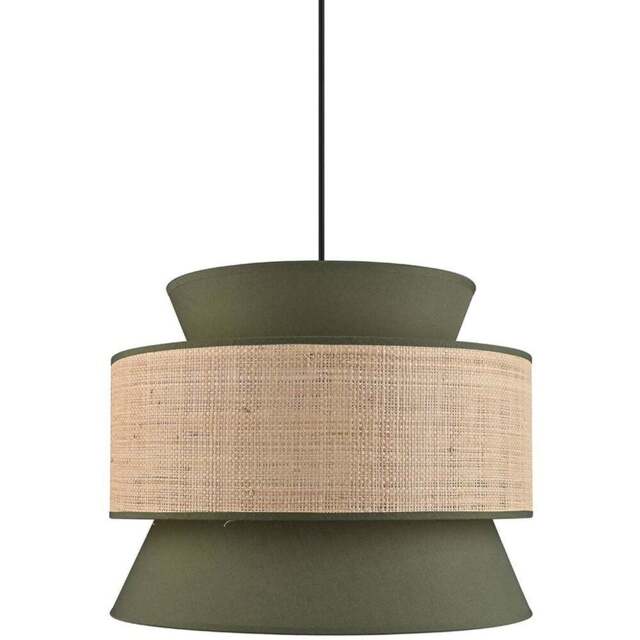Berkley Pendant - Green and Natural - Wilko - image 1
