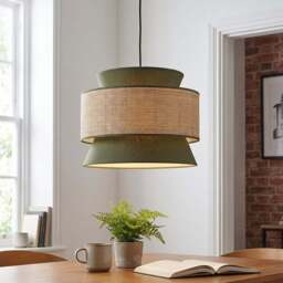 Berkley Pendant - Green and Natural - Wilko - thumbnail 5