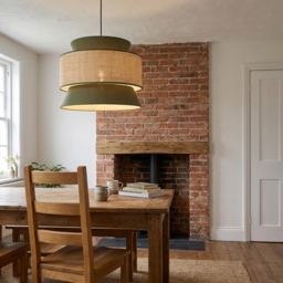 Berkley Pendant - Green and Natural - Wilko - thumbnail 4